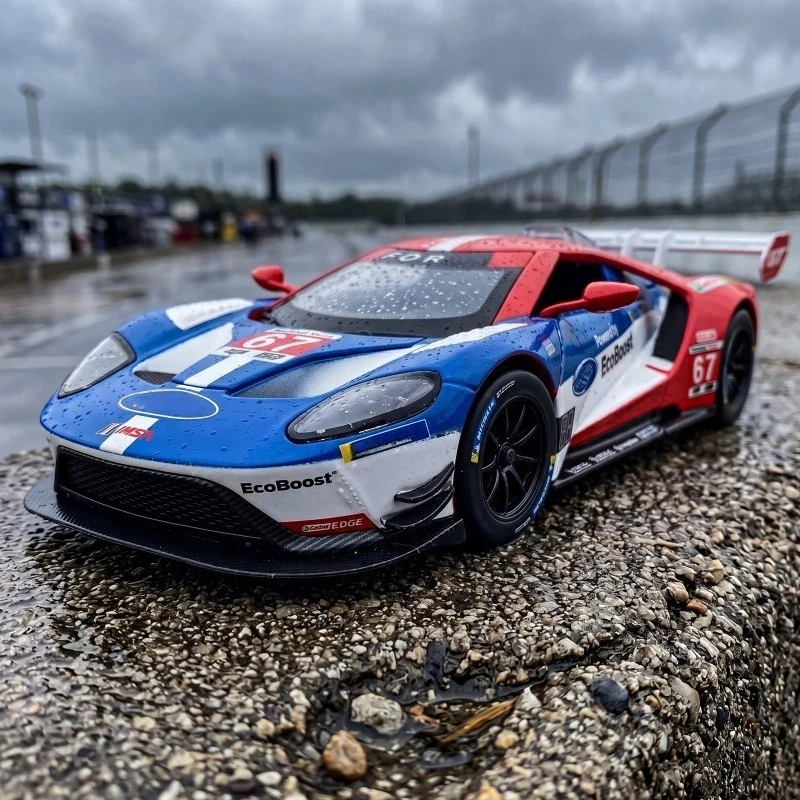 

1:24 GT-MK II LM GTE Racing Model Endurance Race Car Toy Simulation Alloy Sound Light Car Birthday Collection Gift