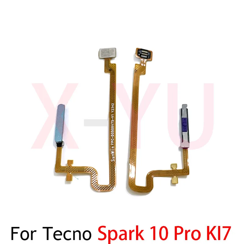 For Tecno Spark 10 Pro KI7 Home Button Fingerprint Sensor Return Power Flex Cable