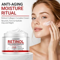 Crème raffermissante au rétinol pour femmes et hommes, crème pour le visage au collagène lissante des rides, hydratante, blanchissante, éclaircissante pour la peau 1