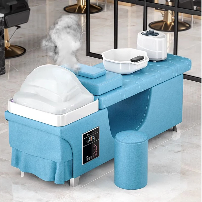 Thai Spa Massage Shampoo Bed Basin Hair Porcelain Hairdressing Salon Washbasin Professional Machine Interior Chair Shaving Bowl