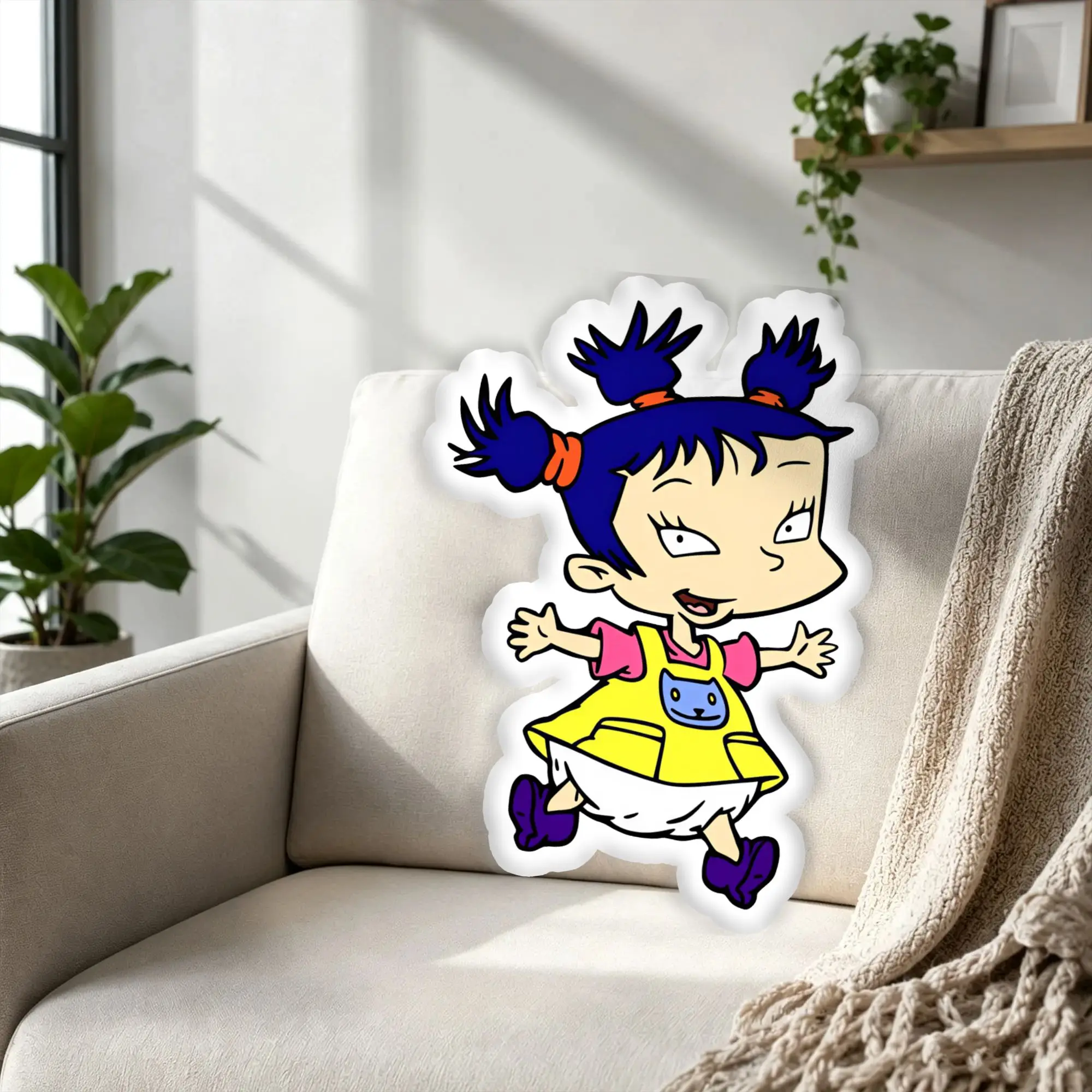 Customized Super Funny R-Rugrated Cartoon Hot Cushion Polyester Comic Japan Stuffed  Throw Pillow for Christmas