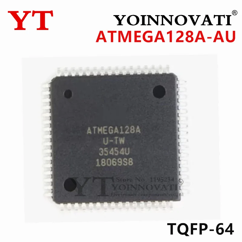 5-100Pcs ATMEGA128A TQFP-64 ATMEGA128A-AU ATMEGA128A-AUR AVR microcontroller IC