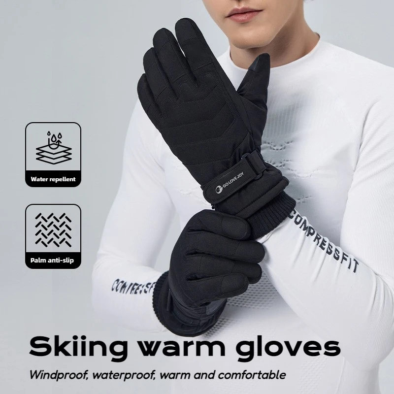 

Велосипедные перчатки с флисовой подкладкой, теплые, ветрозащитные, дышащие, удобные, для мужчин и женщин, для зимней езды на открытом воздухе