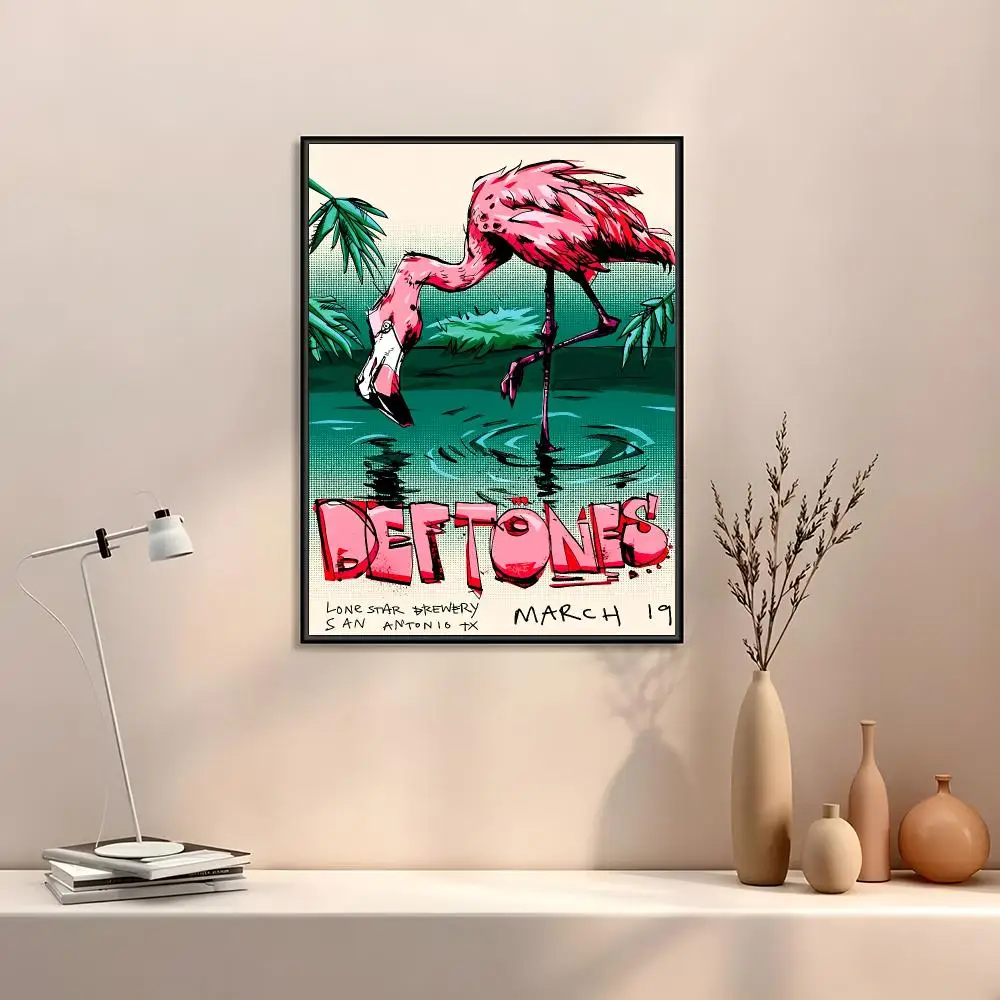 D-Deftones Painting Calligraphy Canvas Painting Art For Bathroom, Living Room Home Wall Decor Picture