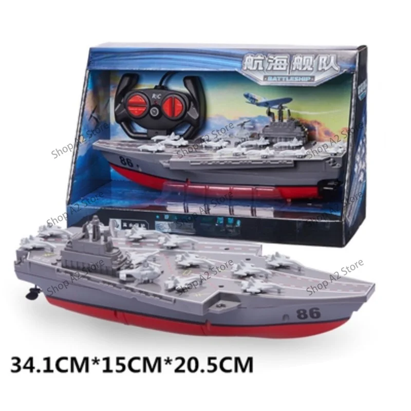 Remote Control Aircraft Carrier Destroyer Remote Control Warship Model Toys Children's model toys