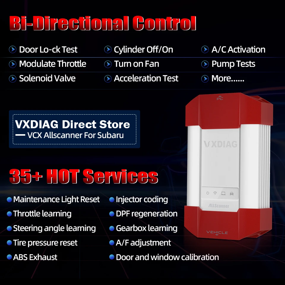 VXDIAG VD310 for Subaru OBD2 Code Reader ECU Coding Support DoIP All System Car Diagnostic Tool For Subaru SSM Free Update