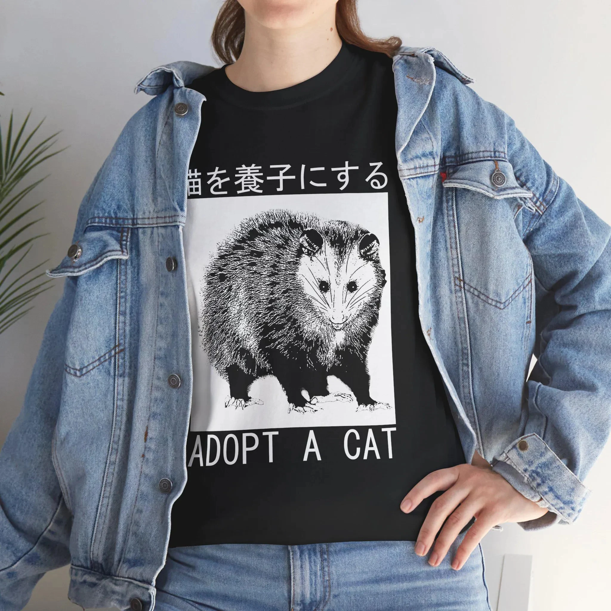 Adopt A Cat Printed T-shirt for Spring/Summer Women 2026 New Fashion Trend Top Short Sleeve Comfortable T-shirt