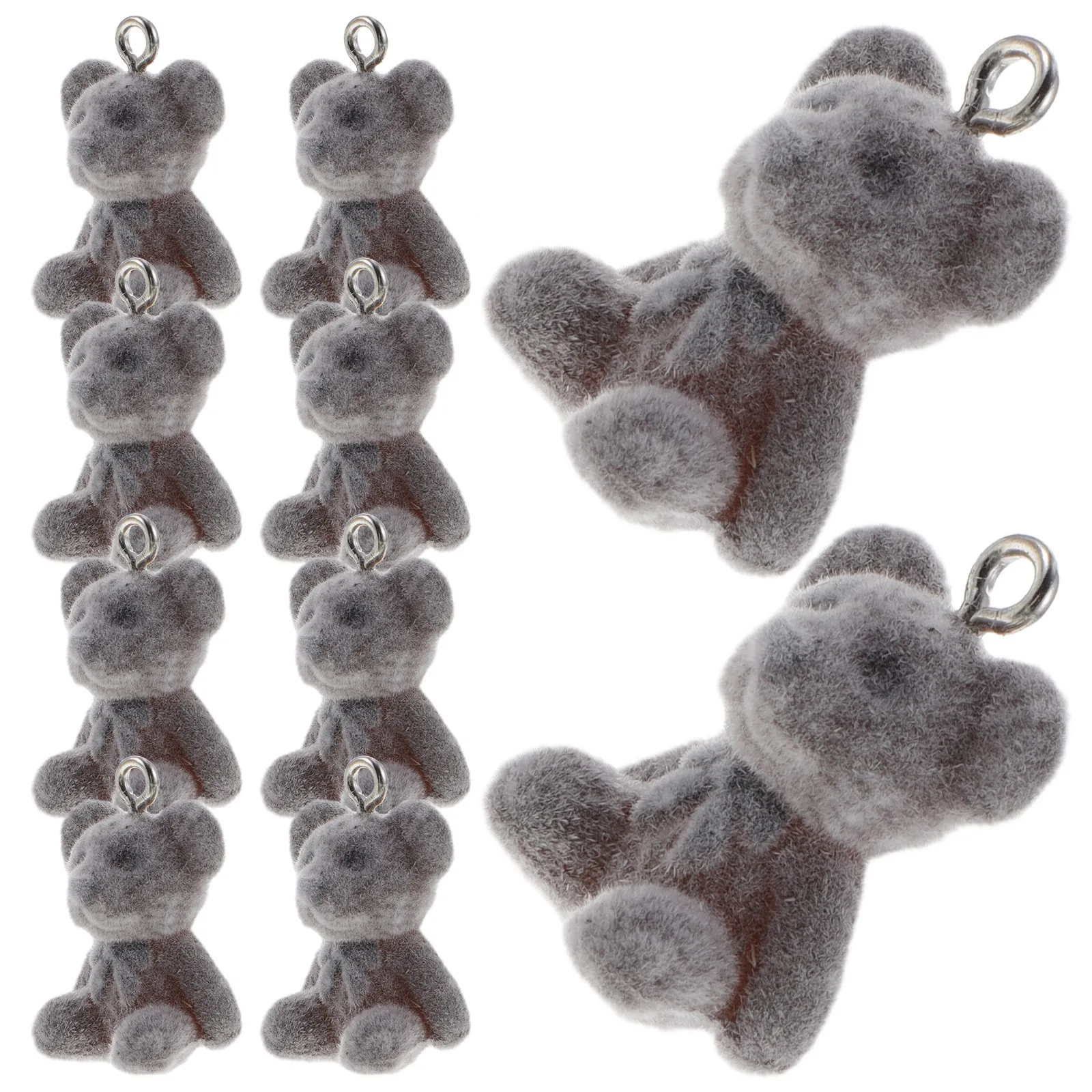 

10Pcs Cute Bear Charms Set for DIY Jewelry Making Necklaces Bracelets Earrings Pendants Craft Accessories Christmas Birthday