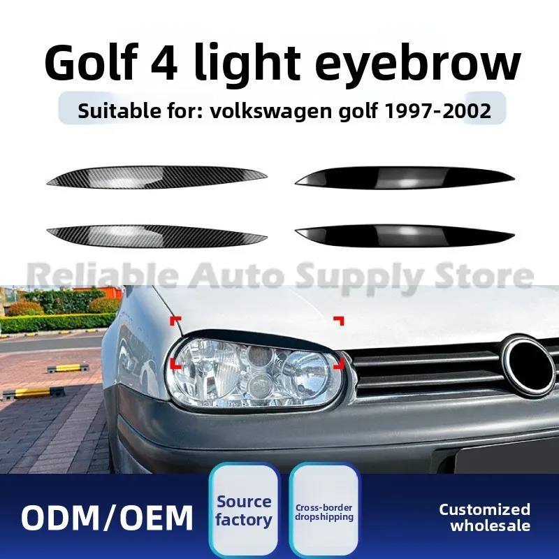 

For Volkswagen Golf 4 MK4 1997-2002 Headlight Eyebrow Sticker Decal Upgrade Stylish Exterior Modification Kit High Quality Durab