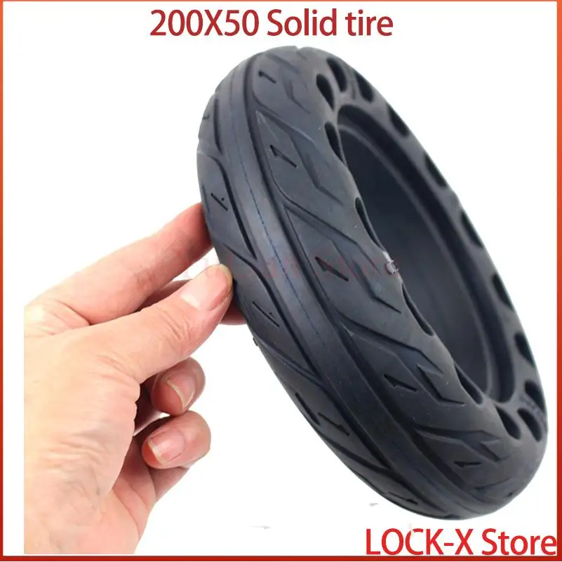 Thickened 200X50 solid non inflatable tire suitable for scooter off-road tire accessories