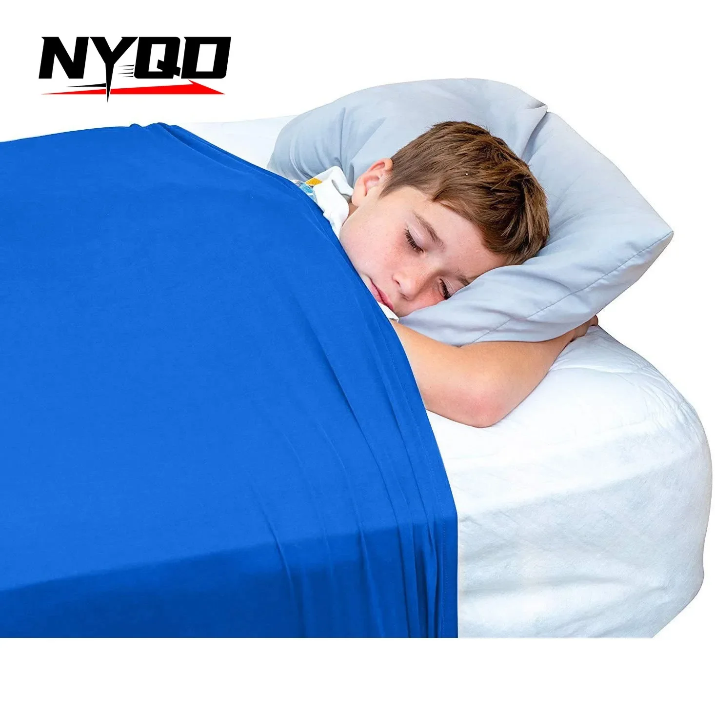 98CM*147CM Kids Sleeping SENSORY BLANKET Children Sensory Compression Sheet Elastic Breathable Pressure Relief Child Bed Cover