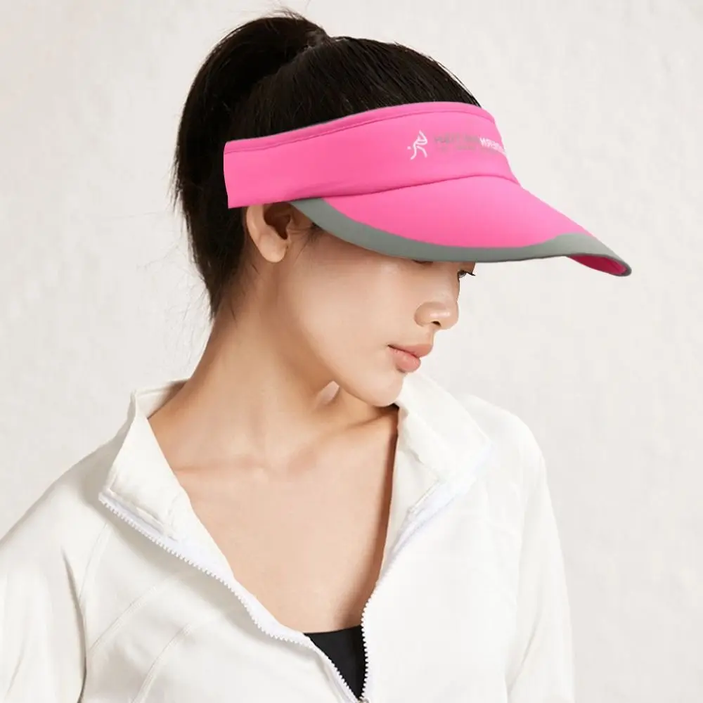 Spring Summer Sports Sun Cap Men\'s Cap Women Adjustable Cotton Sun Protection Visor Top Empty Tennis Golf Running Sunscreen Hat