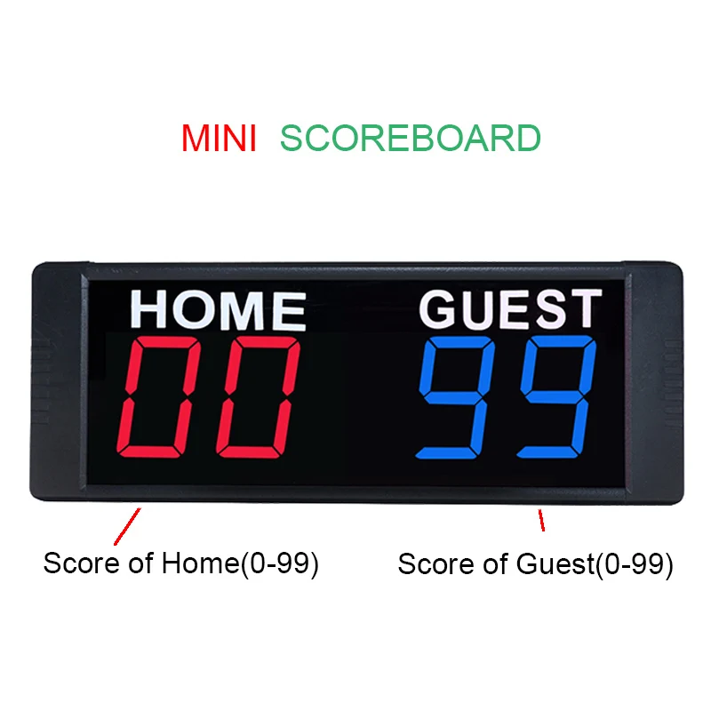 Magnetic Battery Powered Electronic Scoreboard with Remote, Portable Mini Digital LED Table Score Keeper, 1.5\