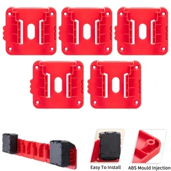 1/2/3PCS Battery Holder for Milwaukee 18V Battery Mounts Dock Holder Fit For 48-11-1815 48-11-1828 48-11-1850 48-11-1860