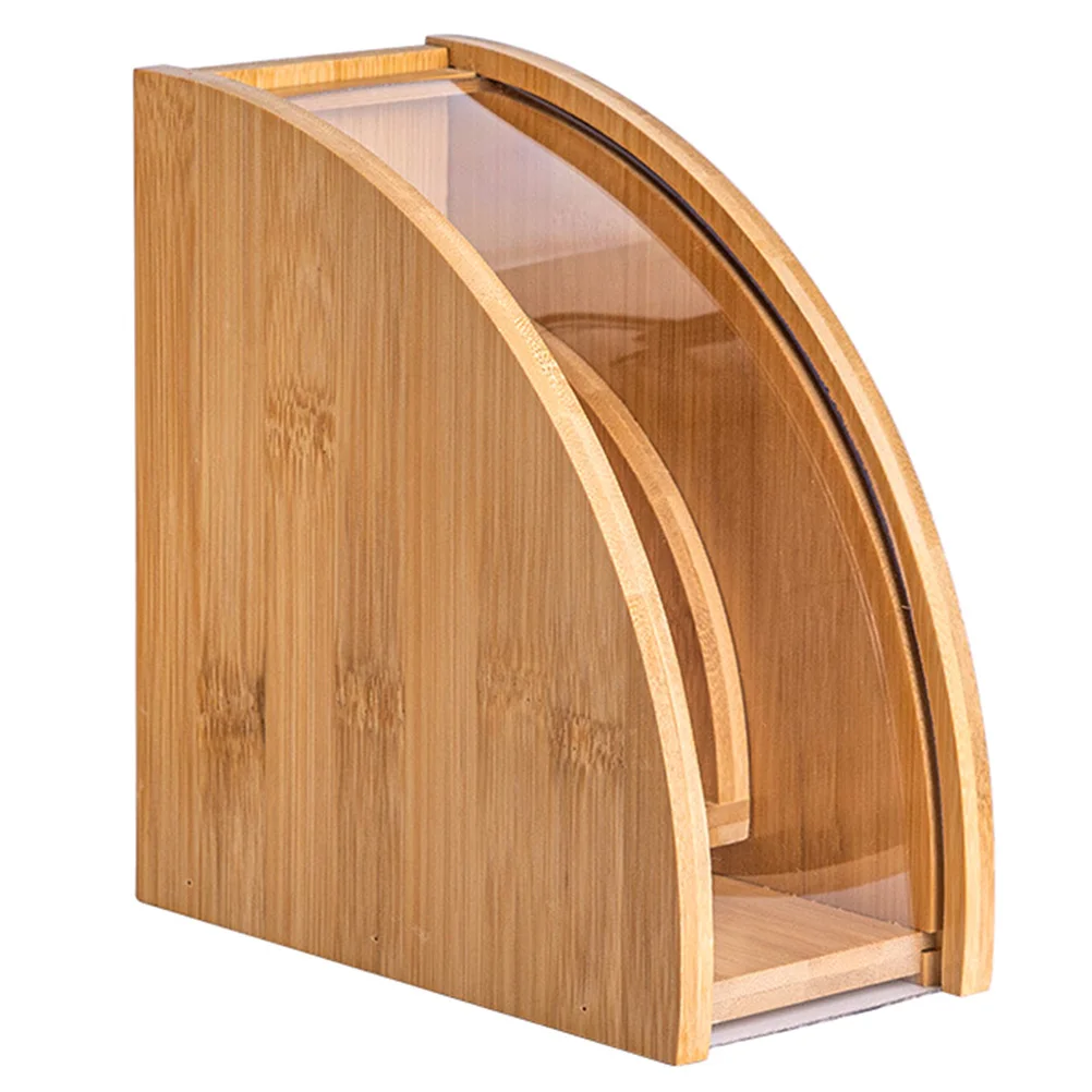 

Fan Shape Coffee Filter Paper Storage Holder Wooden Rack Large Capacity Coffee Filter Stand Organizer Countertop Use
