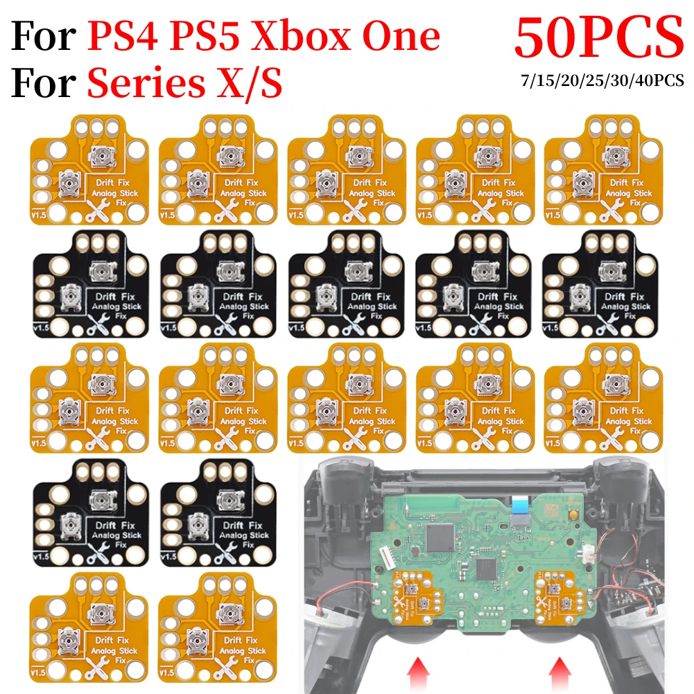 7-50pcs Universal Gamepad Joystick Drift Reparatur Board Controller analoge Daumen Stick Drift Fix