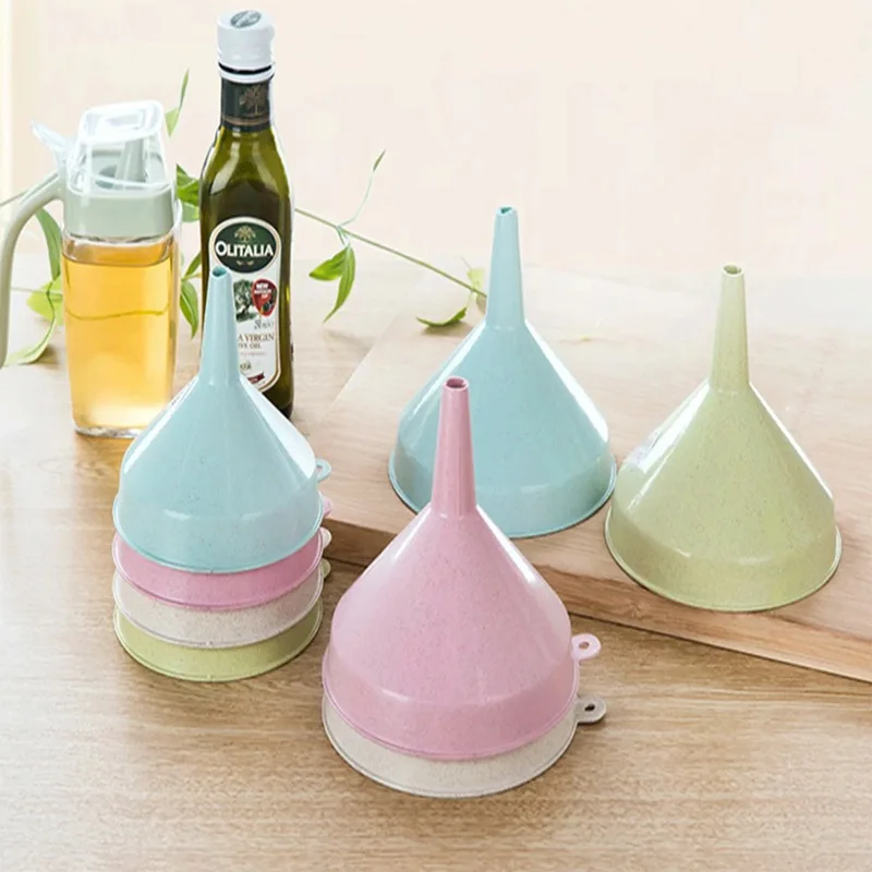 

Portable Kitchen Tools Funnel for Oil Liquid Dispensing Reusable Plastic Funnels Household Liquid Oil Funnel Laboratory Supplies