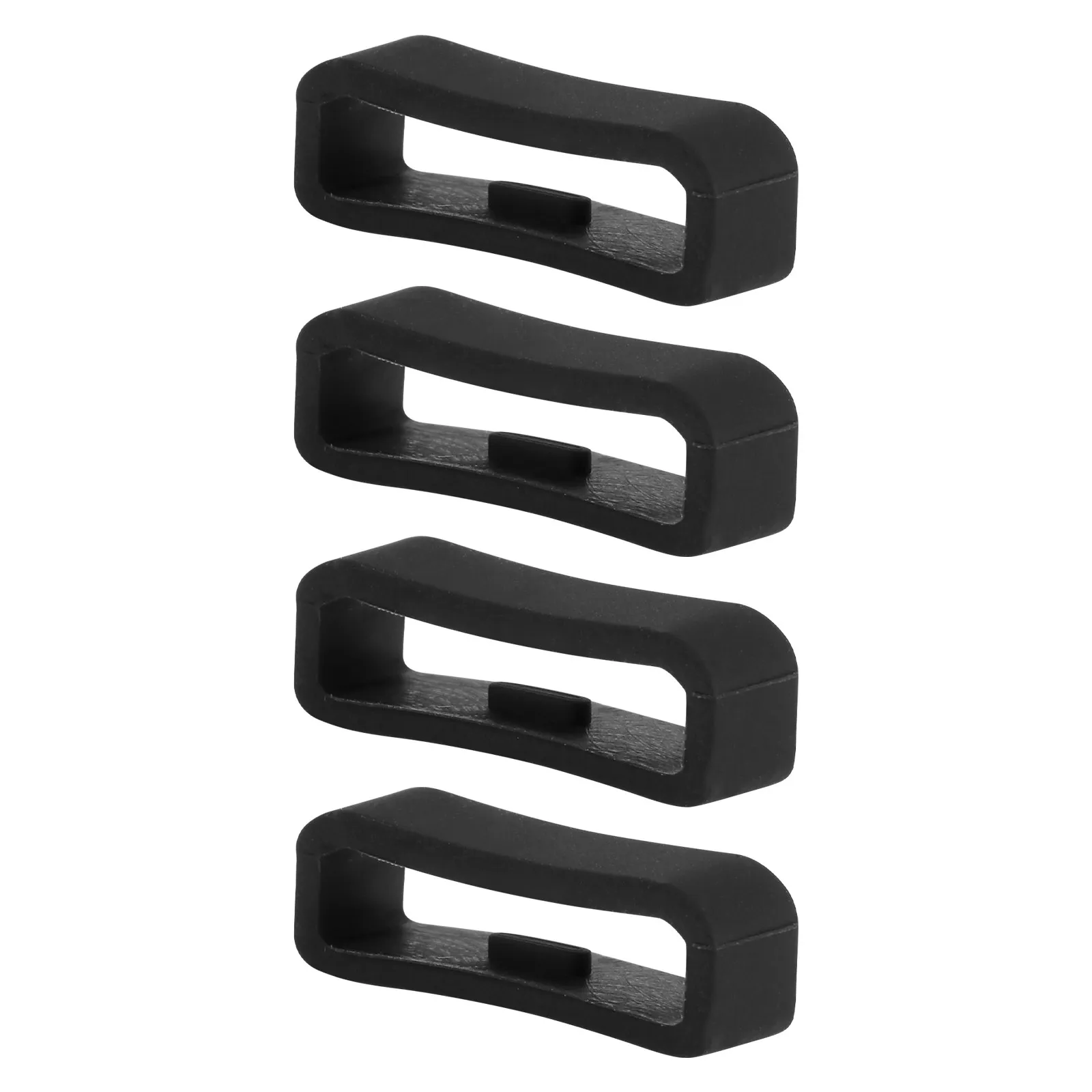 

4Pcs Soft Premium Silicone Watch Band Strap Loop Secure Buckle Hole Insertion Comfortable Ready Watch Strap Keeper