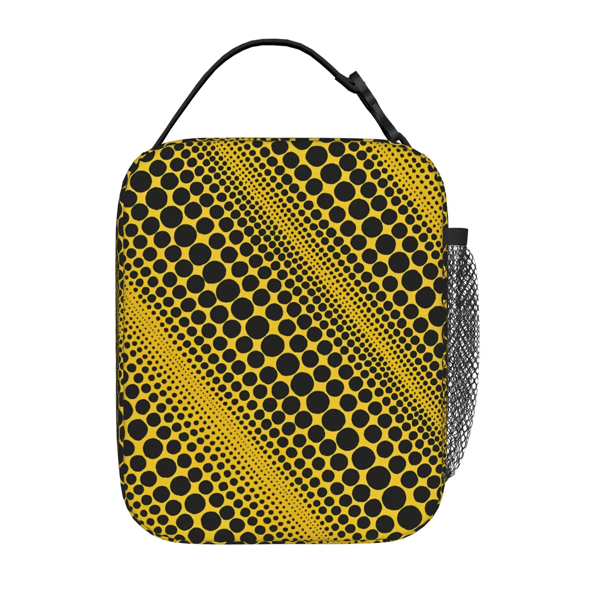 Y-Yayoi Kusama Thermal Insulated Lunch Bag for School  Portable Food Bag Container Thermal Cooler Lunch Box