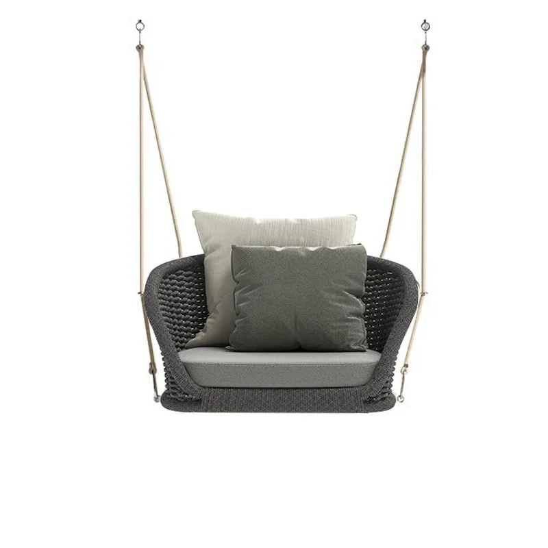 

Balcony hanging hanging basket Internet celebrity outdoor, Nordic, swing rocking chair, courtyard villa, single, rattan nest