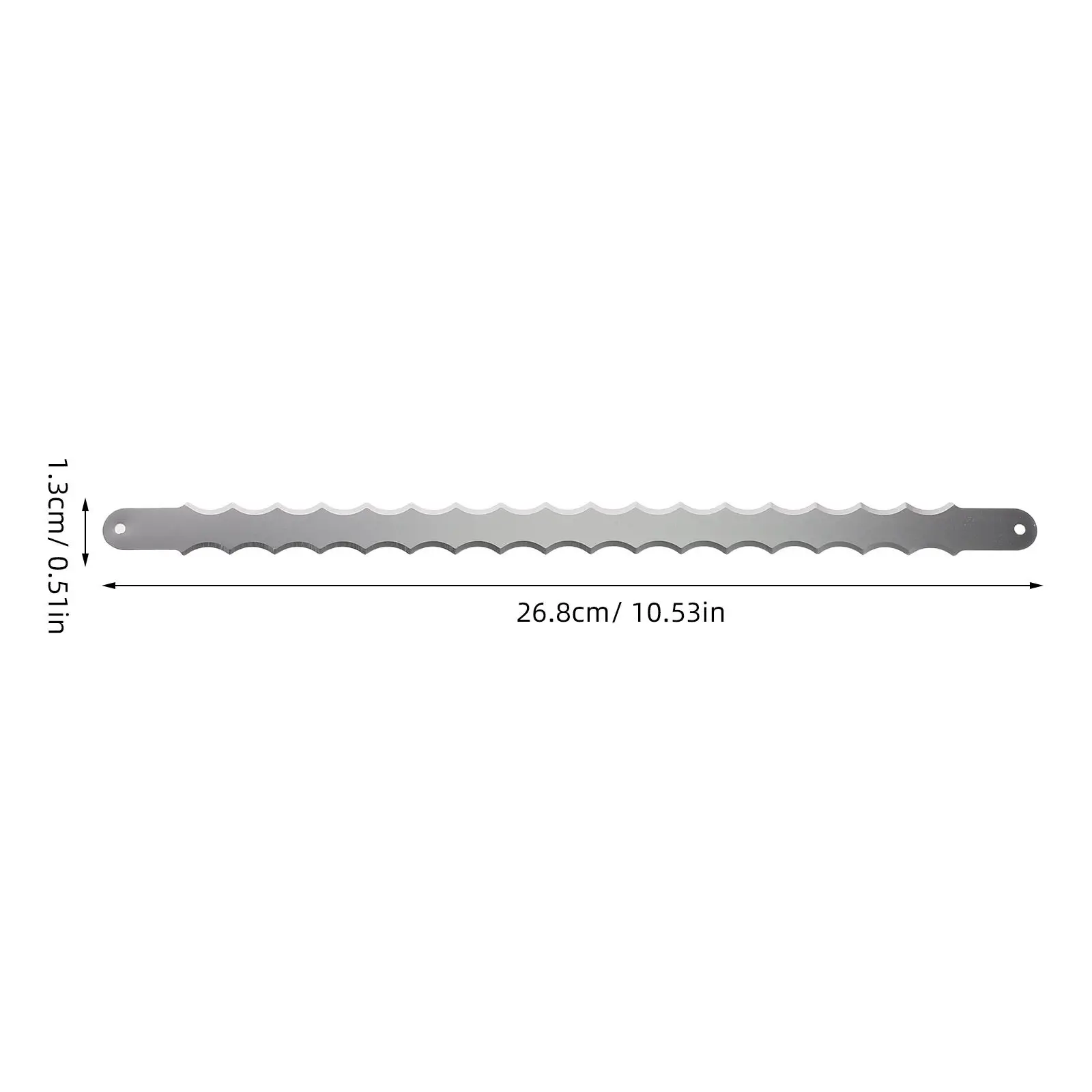4Pcs Bread Saw Blade Replacement Stainless Steel Double Sided Serrated Bakery Slicer Cutter Parts 10.5 Inch Bread Slicing Tool