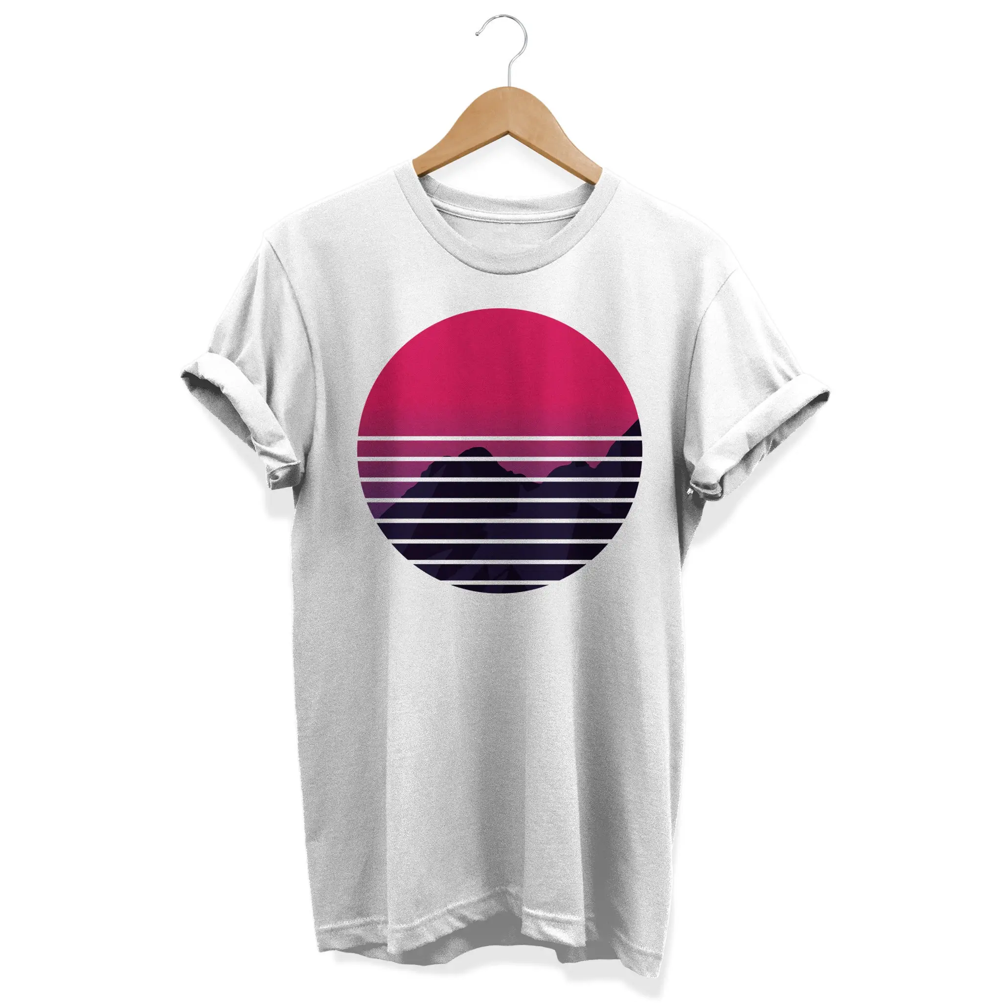 Retro SunseT T Shirt Vaporwave Aesthetic tee Synthwave Apparel Retrowave Clothing Lo Fi Clothes Pastel Outfit