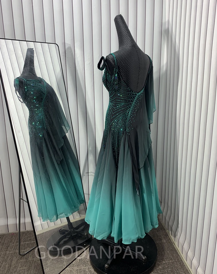 GOODANPAR Ballroom Dance Competition Dresses Dance Costumes Waltz Dress For Dancing Clothes Dance Wear Dress American smooth