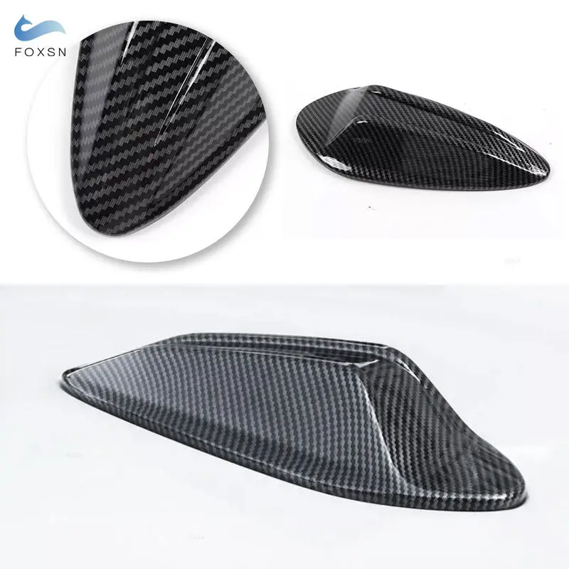For BMW 2 3 4 Series Coupe G42 G20 G28 G22 M3 G80 X5 X6 2023 2024 ABS Car Roof Shark Fin Antenna Aerials Cover Trim Glossy Black
