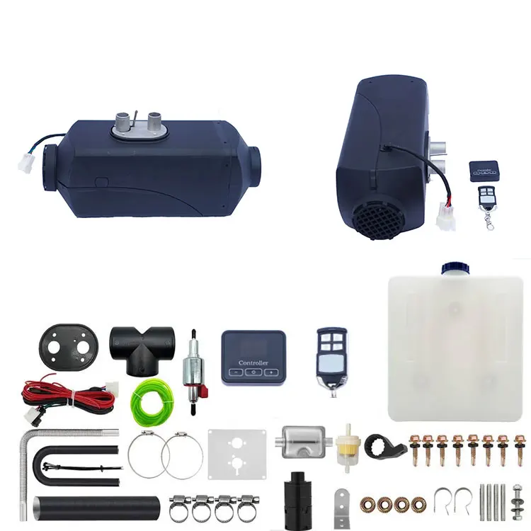 سخان هواء ديزل مزدوج الجهد 5 كيلو وات، سخان ركن يعمل بالتحكم عن بعد 12 فولت/24 فولت مع تسخين فعال للشاحنة/RV/التخييم #1