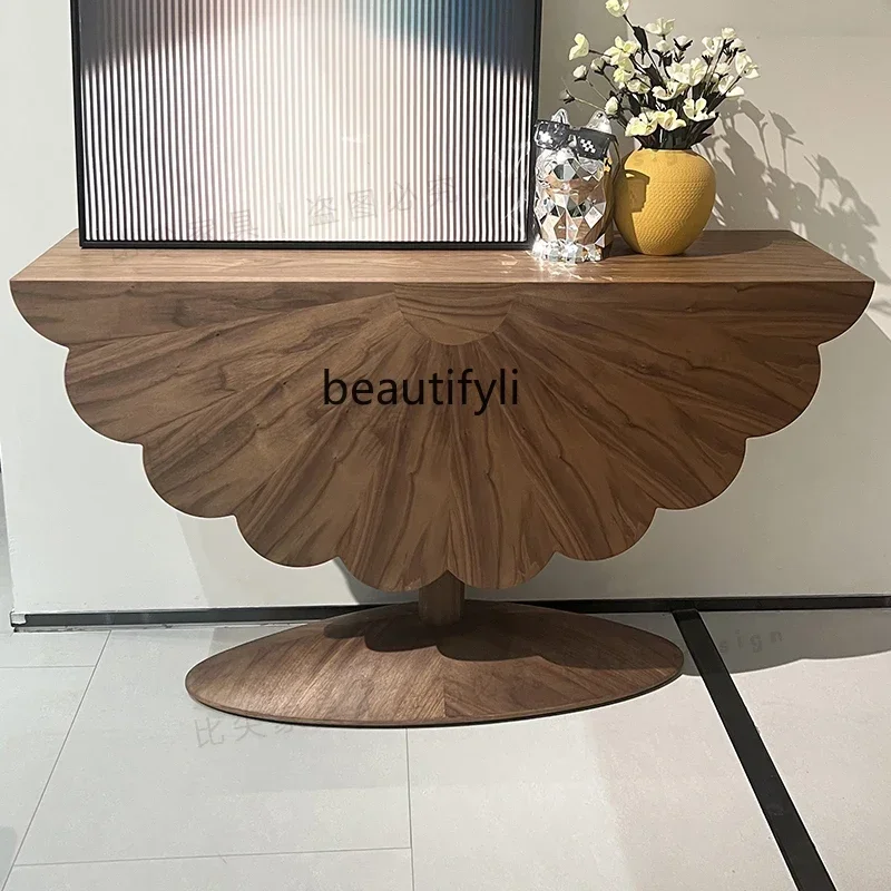 

FItalian minimalist entrance several creative unique solid wood, model room aisle hotel art