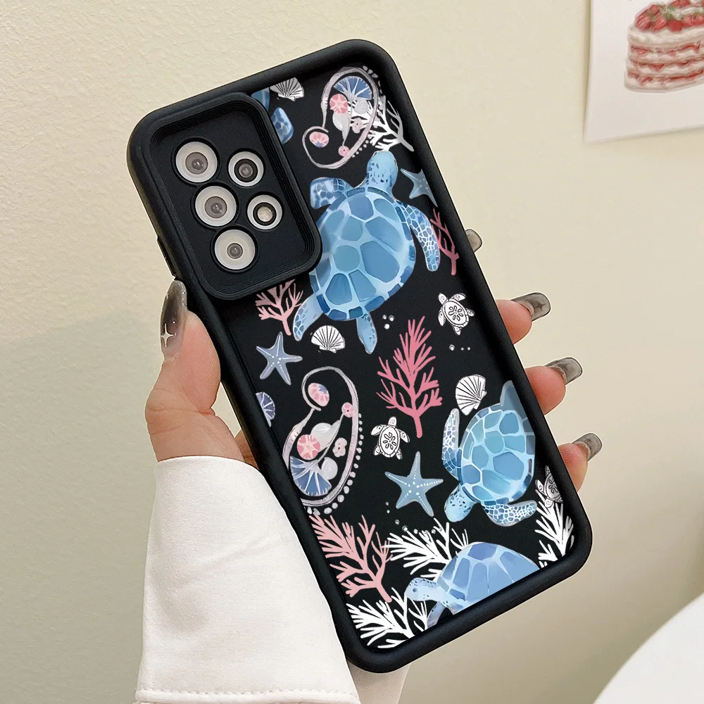 Deep-sea Creatures Silicone Phone Case For Samsung A57 5G A56 5G A37 5G A17 A07 4G For Samsung A73 5G A16 A55 5G A05 Cover Funda