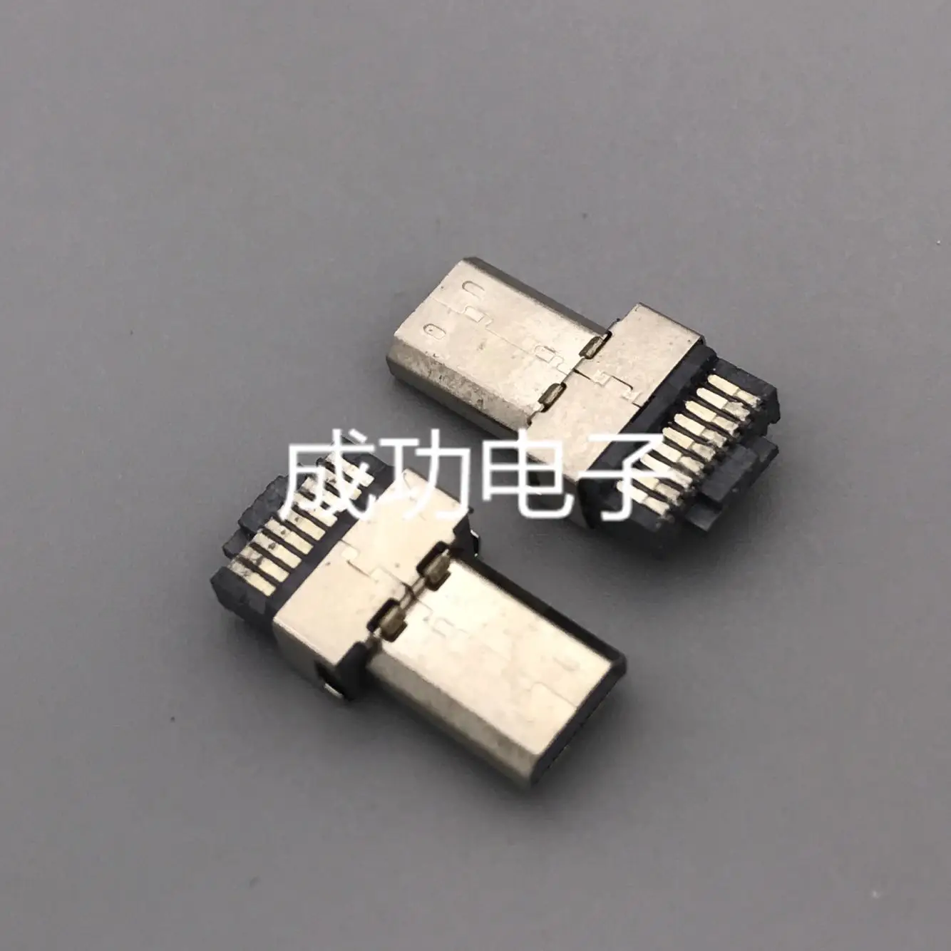 For High definition connector HDMI female seat MICRO HDMI male seat D type 19P male head welding wire type with column