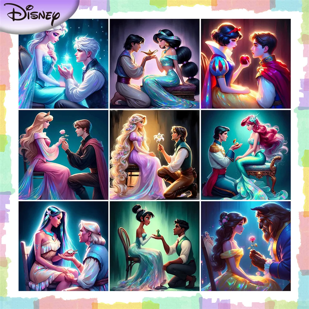 

Disney полная квадратная круглая дрель Алмазная вышивка Эльза Аврора картина горный хрусталь картина мультфильм принцесса мозаика DIY ремесло искусство