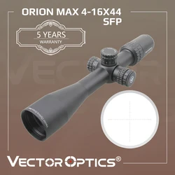 Vector Optics-mira telescópica Orion 4-16x44 MAX, punto central de 0.3MOA con enfoque lateral iluminado, de 10 Min Yds, objetivo de campo de Airgun Fit