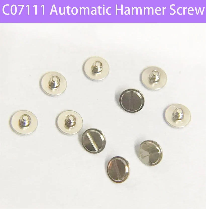 10pcs automatic hammer screws Are suitable for C07111 C07601 movement Tuo screws automatic hammer screws watch accessories