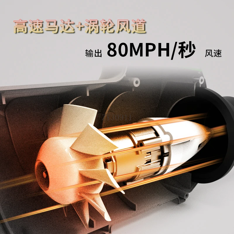 Lithium battery blower wireless rechargeable hair dryer high power industrial dust removal snow blowing leaves