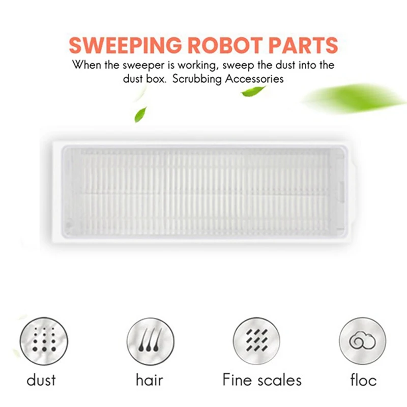 14 قطعة اكسسوارات ل Xiaomi Mijia M30 Pro C107/Mijia روبوت فراغ ممسحة 2 فراغ الجانب فرشاة ممسحة القماش تصفية