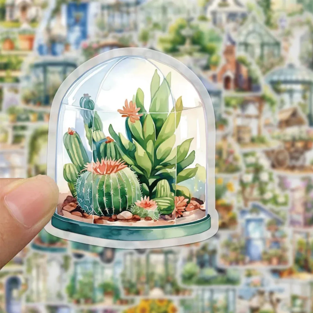 10/30/50 個透明漫画ガーデンコテージ美的ステッカー DIY スクラップブックラップトップギター防水かわいいステッカーおもちゃ