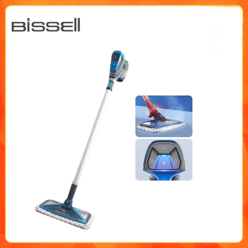 BISSELL 가정용 경량 다기능 스팀 청소기, 휴대용 진드기 제거 브러시, 살균 99.9%, 7.6M 라인, 2781Z, 1600W 