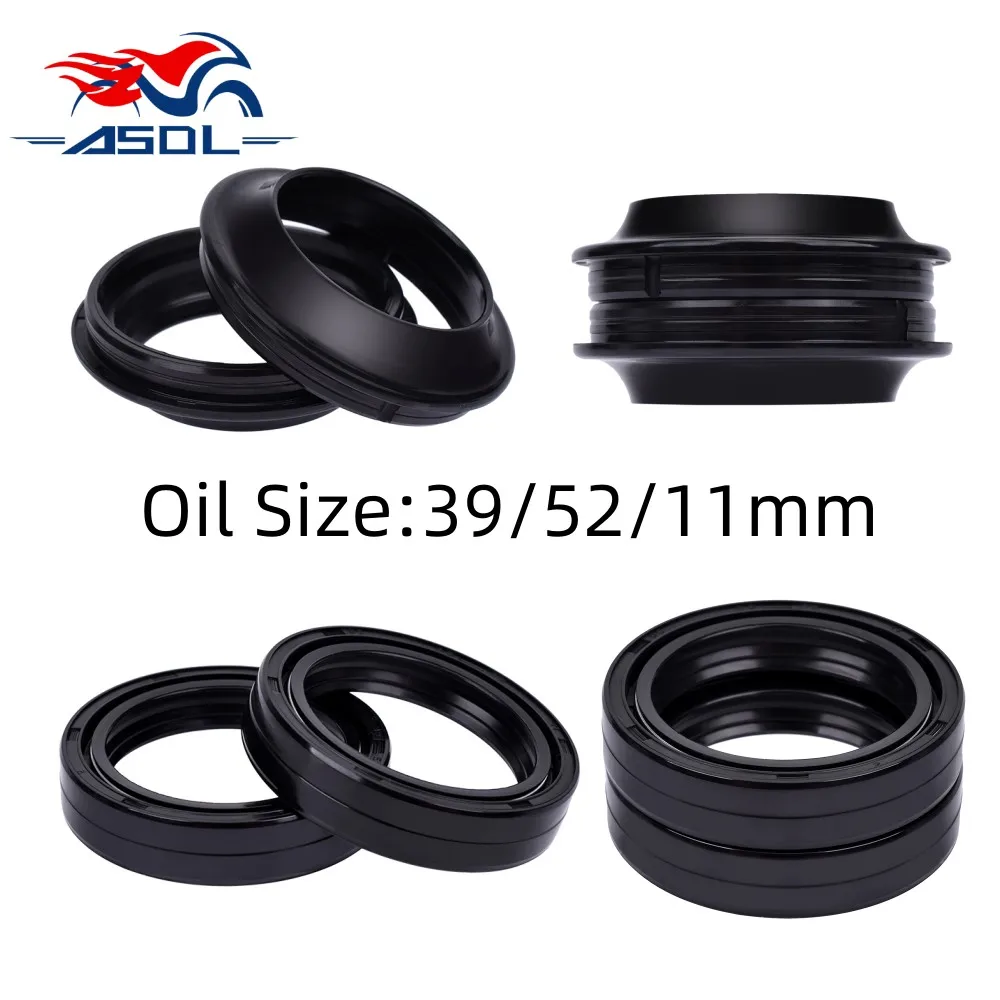 39/52/11 Motorcycle Front Oil Seal For Suzuki VS600 750 RM80XR RG125 VS800S50 Intruder 39mm Boulevard YAMAHA FZR TZR250 TDR125