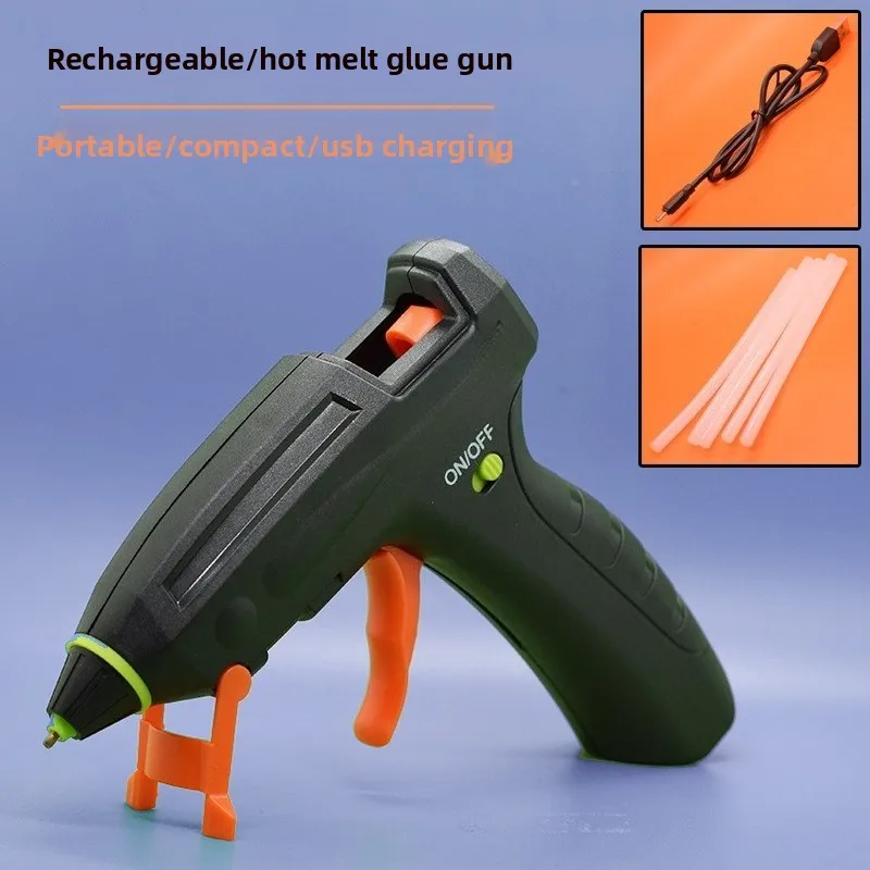 AD-202LI Wireless Rechargeable Hot Glue Gun USB Charging Mini Glue Tool for Household DIY Handcraft Projects