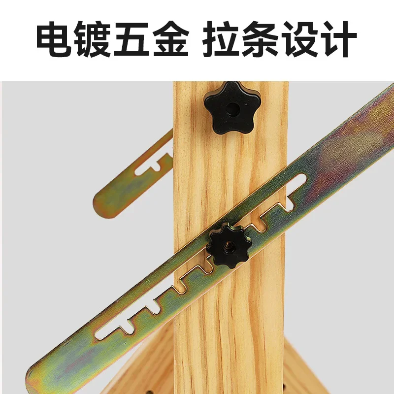 Art painting table Solid wood painting table, adjustable height tilt Lifting studio Oil painting  Engineering drawing