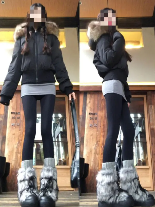 

Korean Sle ort Thiened Warm Cotton Jaet Hooded Faionable Outerwear Spring 2026 Women's Premium Cotton Coat
