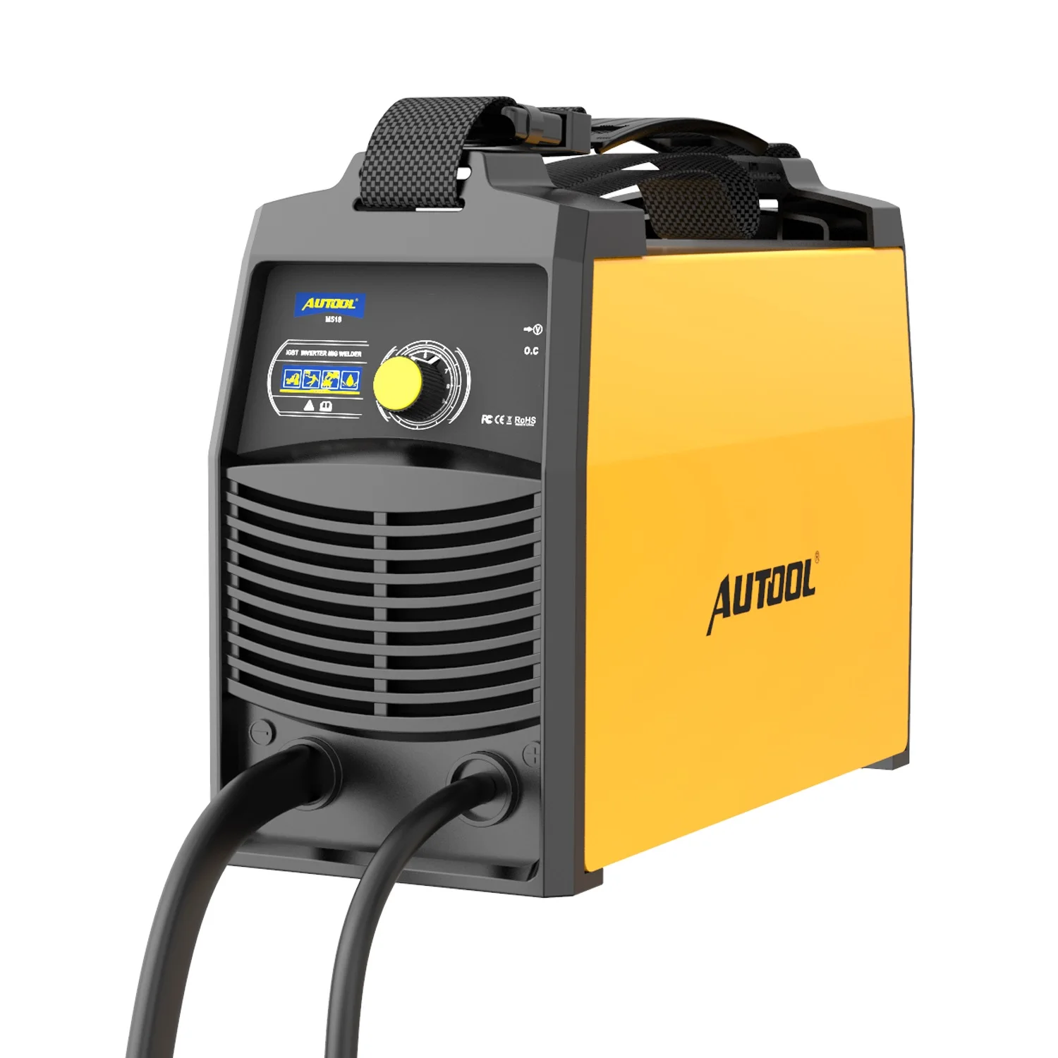 AUTOOL M518 110V No Gas MIG Welder Gasless IGBT Automatic Feed Flux Core Wire Welding Machine Inverter Portable Welder