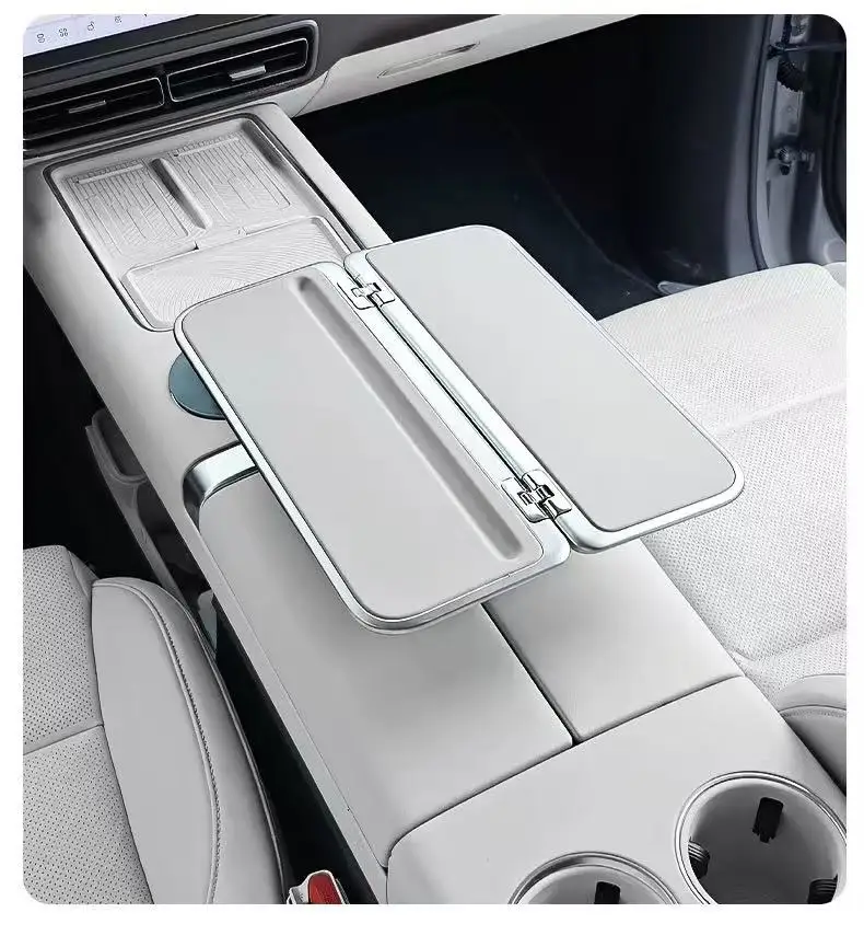 Aircraft‑Grade Aluminum Car Folding Suspension Table Multifunctional Rear Seat Desk For Li Auto L6 L7 L8 L9 MEGA i6 i8
