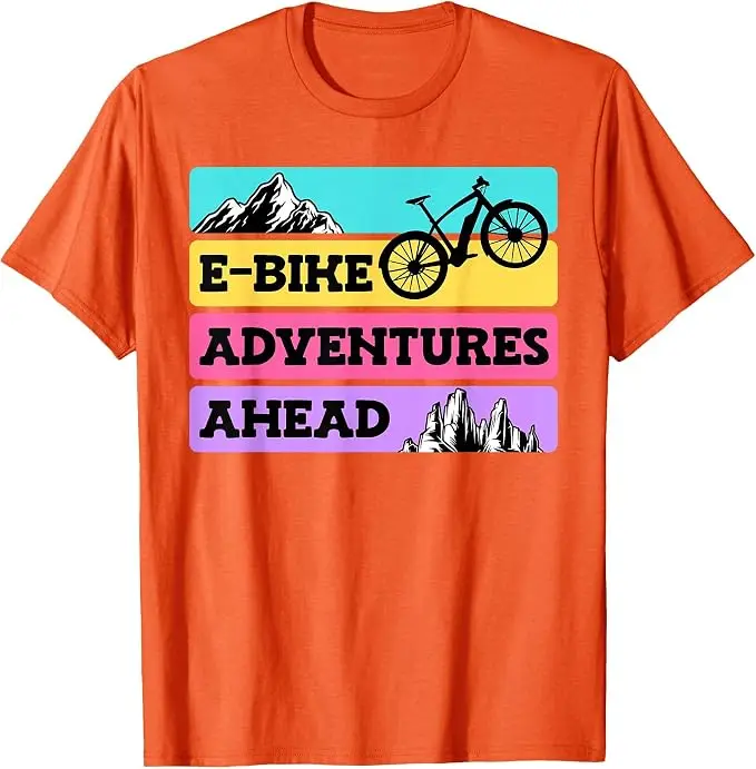 EBike-Fahrer: E-Bike-Abenteuer liegen vor Ihnen – Lustiges E-Bike-T-Shirt, Y2K Mountainbike-Fahrliebhaber-Grafik, Outdoor-Kleidung mit Spruch-T-Shirt – Detail 16