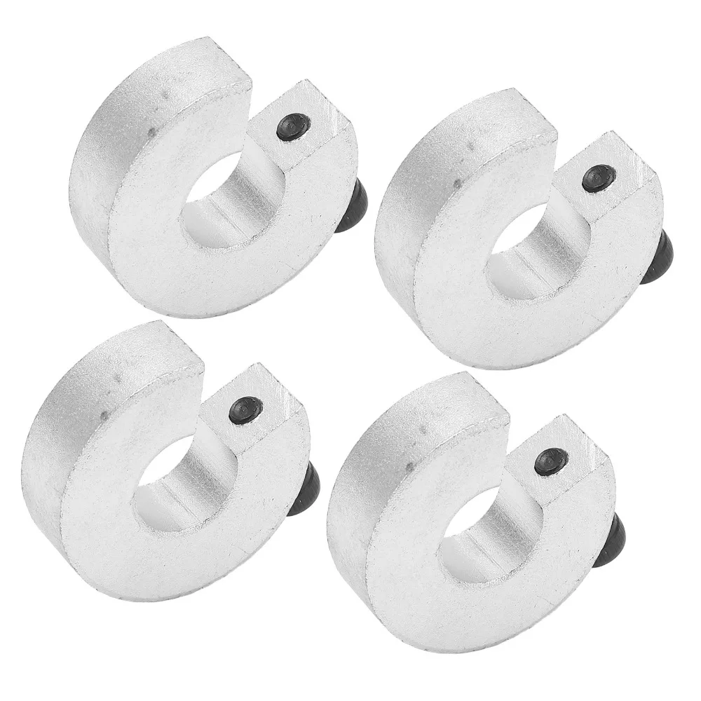 4Pcs SBR12 Linear Rail Stop Collar SBR16 SBR20 Shaft Locking Collar Grub Screw Aluminum Alloy Anodized Shaft Collar Set