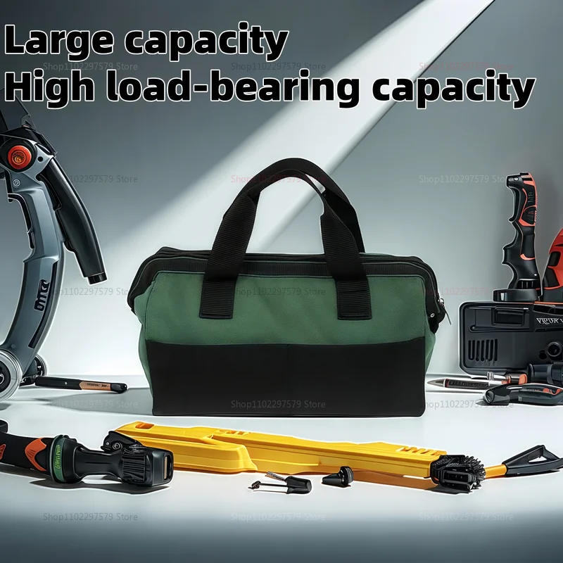 منظم حقيبة أدوات كهربائي كبير شديد التحمل مقاوم للماء ومضاد للسقوط وجيوب متعددة لمرآب ورشة عمل البناء