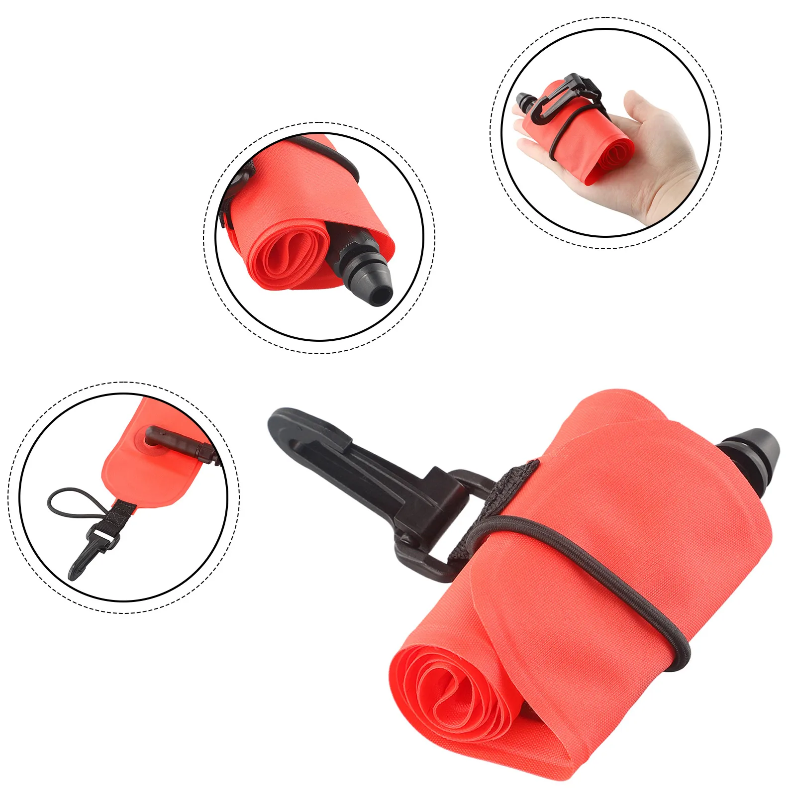 

Совершенно новый буй для дайвинга, буй для дайвинга, 1 шт., 50 г, надутый размер 56*8,5 см, свернутый размер 9,5*5*5 см, буй, сигнальный маркировочный буй