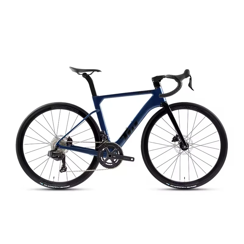 

Carbon Fiber Road Bike for Men and Women Equipped with Wireless 24 Speed Gear 700C Carbon Fiber Wheels and Disc Brakes